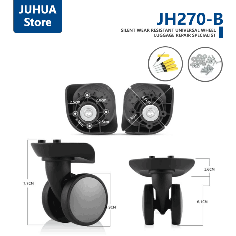 수하물 범용 휠 JH270-B 트롤리 케이스 범용 캐스 - Silent Replacement Luggage Wheels 리뷰 및 가격