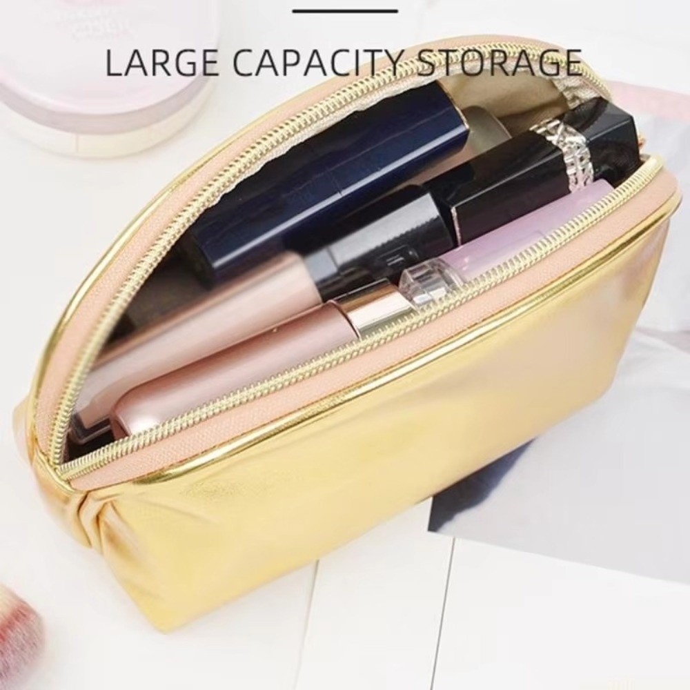 휴대용 실버/골드 색상의 손잡이 달린 화장품 가방, 방 - Cosmetic Bags 리뷰 및 가격