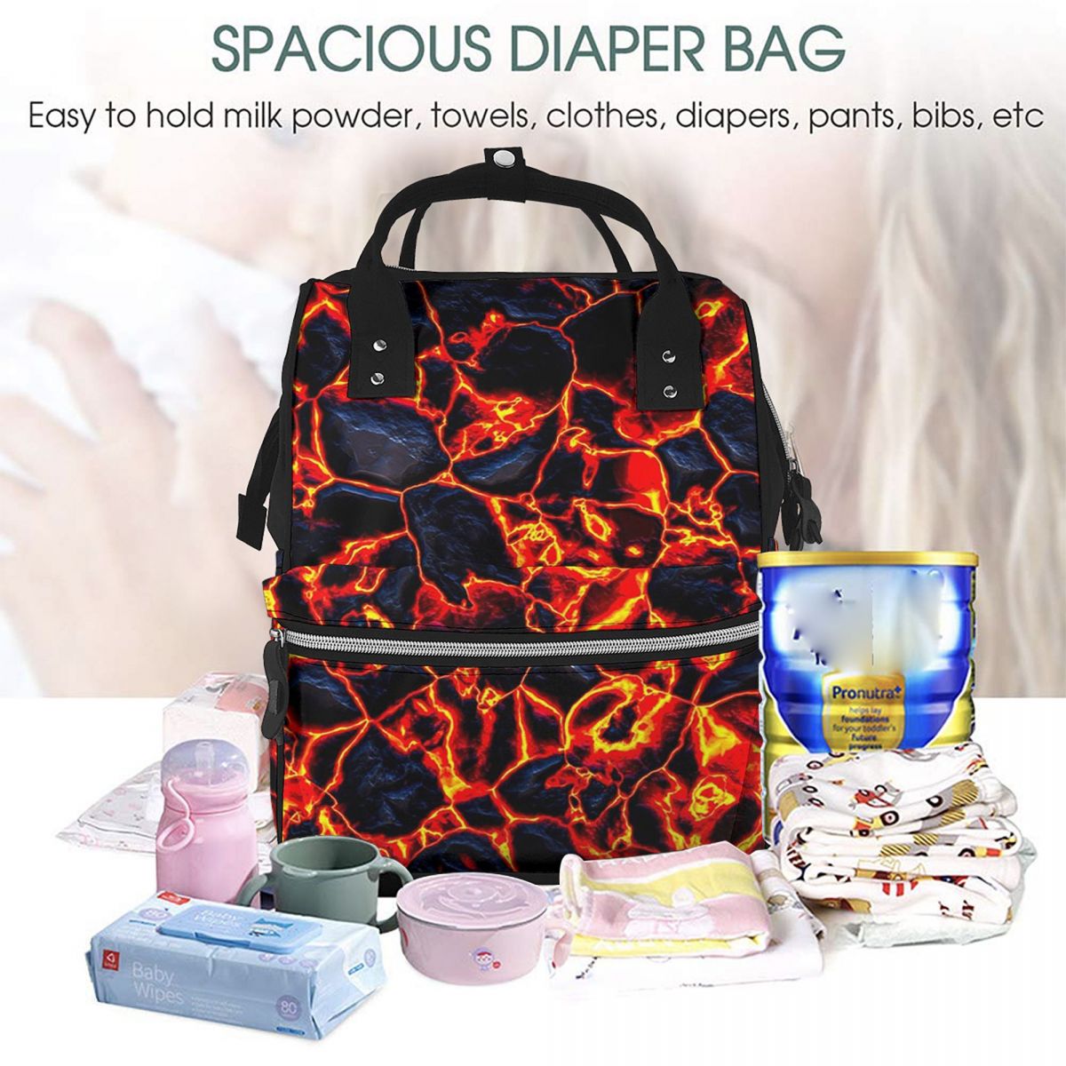 마그마 화산, 용암, 불을 모티브로 한 디자인의 학생용 - Backpacks 리뷰 및 가격